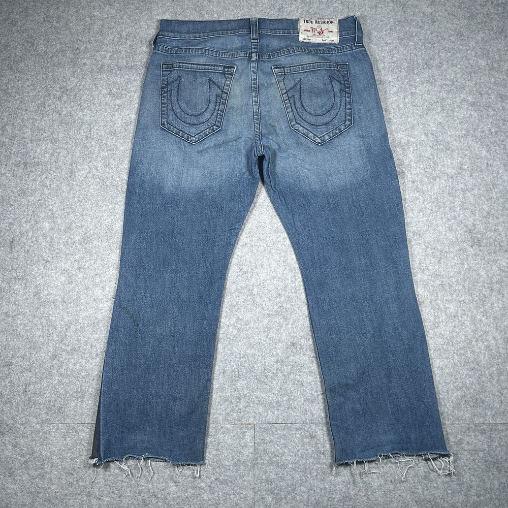 True‎ Religion Jean's Men's 34x30 (34x26) Ricky Relaxed Altered Flared Denim
